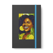 Load image into Gallery viewer, Lemon and Leaves: Lemon Zest | Jemica Color Contrast Notebook - Ruled | Vibrant |
