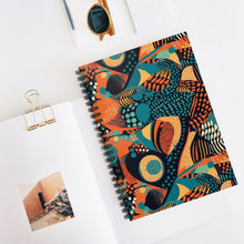 Load image into Gallery viewer, | Serengeti Sunset | African Wax Print | Spiral Notebook | Journal | African Wax Print |
