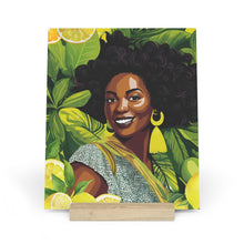 Load image into Gallery viewer, Lemon and Leaves Collection: Lemon Zest | Anika Gallery Board with Stand |
