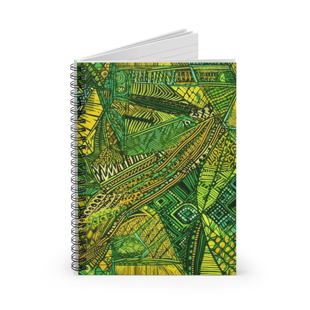 Spiral Notebook - Ruled Line | African Wax Print |