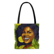 Load image into Gallery viewer, Lemon and Leaves Collection: Lemon Zest | Jemica Tote Bag | Vibrant |
