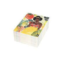 Load image into Gallery viewer, | Black Girl Magic | Chopped Fruit | Watercolor Black Girl | Postcard Bundles (envelopes included) |
