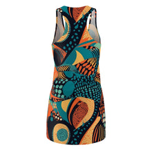 Load image into Gallery viewer, Sahara Sands | Women&#39;s Cut &amp; Sew Racerback Dress | Bold, Elegance ,Vibrant | African Wax Print Batik |
