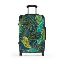 Load image into Gallery viewer, Wonderlust Collection | Zanzibar Zest | Mid- sized  Rolling Suitcase | African Wax print | African Inspired Rolling Suitcase
