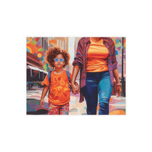 Load image into Gallery viewer, Mom and Me | Jada | Postcard Bundles (envelopes included) | Black Innovator | Black Mom at Childcare Drop-off |
