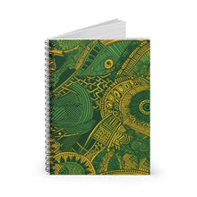 Load image into Gallery viewer, Spiral Notebook - Ruled Line | African Wax Print |
