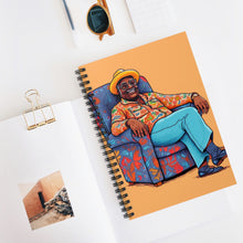 Load image into Gallery viewer, | Black &amp; Bold Collection | James Spiral Notebook - Ruled Line | Black Man |
