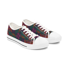 Load image into Gallery viewer, Mombo Wave | Women&#39;s Low Top Sneakers | African Wax Print | African Batik
