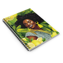 Load image into Gallery viewer, Lemon and Leaves: Lemon Zest | Anika Spiral Notebook - Ruled Line|
