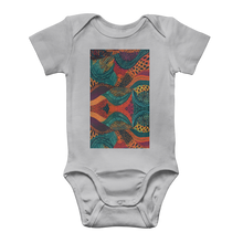 Load image into Gallery viewer, Kente Kaleidoscope| African Wax Print | African Pattern| Classic Baby Onesie Bodysuit
