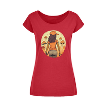 Load image into Gallery viewer, Mushroom Magic | Black Girl Wonder Lust | Wide Neck Womens T-Shirt XS-5XL
