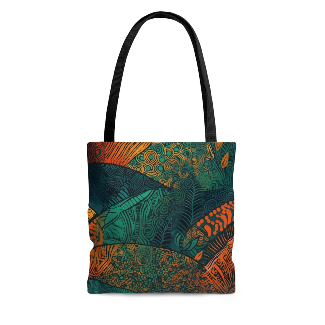 | Kente Kaleidoscope | African Wax Print | Tote Bag | Book, Groceries, & Library  Tote |  | Pattern |