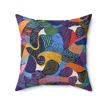 Load image into Gallery viewer, Kiki | Spun Polyester Square Pillow | African Wax Print |
