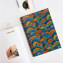 Load image into Gallery viewer, Spiral Notebook - Ruled Line | African Wax Print |
