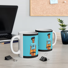 Load image into Gallery viewer, Soccer Love Collection | Girl on Fire Ceramic Mug 11oz | Manchester City | Citizen |
