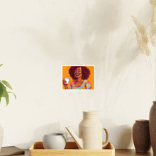 Load image into Gallery viewer, Coffee Break Collection| Black African American Women with Coffee | Black Joy| Orange |
