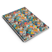 Load image into Gallery viewer, Spiral Notebook - Ruled Line | African Wax Print |
