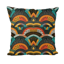 Load image into Gallery viewer, Zulu Warrior | African Wax print| | Throw Pillow with Insert |
