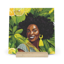 Load image into Gallery viewer, Lemon and Leaves Collection: Lemon Zest | Anika Gallery Board with Stand |
