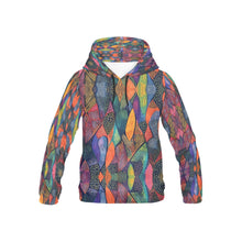 Load image into Gallery viewer, African Wax Print Youth All Over Print Hoodie (USA Size)
