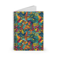 Load image into Gallery viewer, Spiral Notebook - Ruled Line | African Wax Print |
