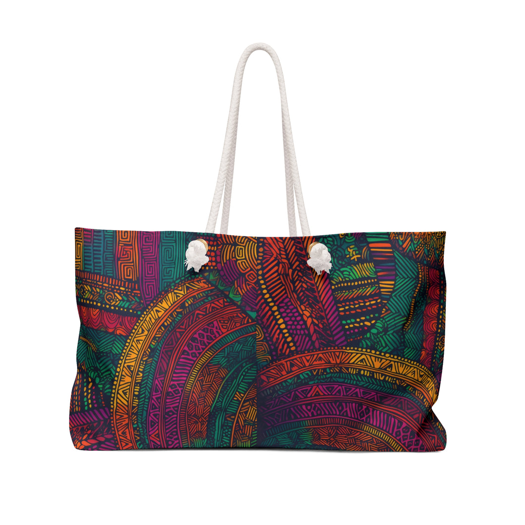 Mombo Waves | Weekender Bag | African Wax Print