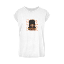 Load image into Gallery viewer, Black In Tech Collection | Black Innovator | Women&#39;s Extended Shoulder T-Shirt XS-5XL
