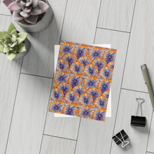 Load image into Gallery viewer, Aso Ebi Affair | Postcard Bundles (envelopes included) | African Wax Print | Orange and white|
