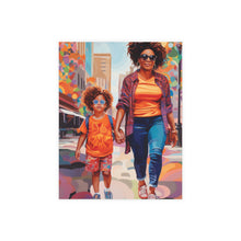 Load image into Gallery viewer, Mom and Me | Jada | Postcard Bundles (envelopes included) | Black Innovator | Black Mom at Childcare Drop-off |
