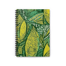 Load image into Gallery viewer, Tswana Tropics | Spiral Notebook - Ruled Line | African Wax Print |
