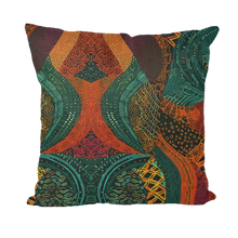 Load image into Gallery viewer, Kente Kaleidoscope| African Wax Print | African Pattern| Throw Pillows
