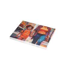 Load image into Gallery viewer, Mom and Me | Jada | Postcard Bundles (envelopes included) | Black Innovator | Black Mom at Childcare Drop-off |
