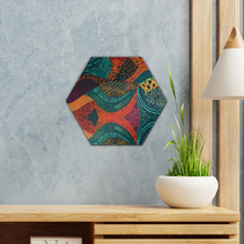 Load image into Gallery viewer, Kente Kaleidoscope| African Wax Print | African Pattern| Wall Tile
