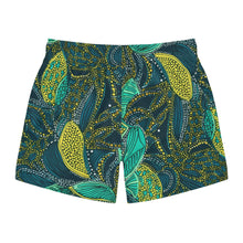 Load image into Gallery viewer, | Zanzibar Zest |  Mens&#39;s Swim Trunks | African Wax Print | African Print Festive Clothing for Adventurous Souls African |
