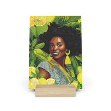 Load image into Gallery viewer, Lemon and Leaves Collection: Lemon Zest | Anika Gallery Board with Stand |
