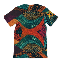 Load image into Gallery viewer, Kente Kaleidoscope| African Wax Print | African Pattern| Premium Adult T-Shirt
