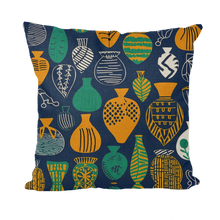 Load image into Gallery viewer, Venda Vibrance| African Wax Pattern| African Print Throw Pillow with Insert
