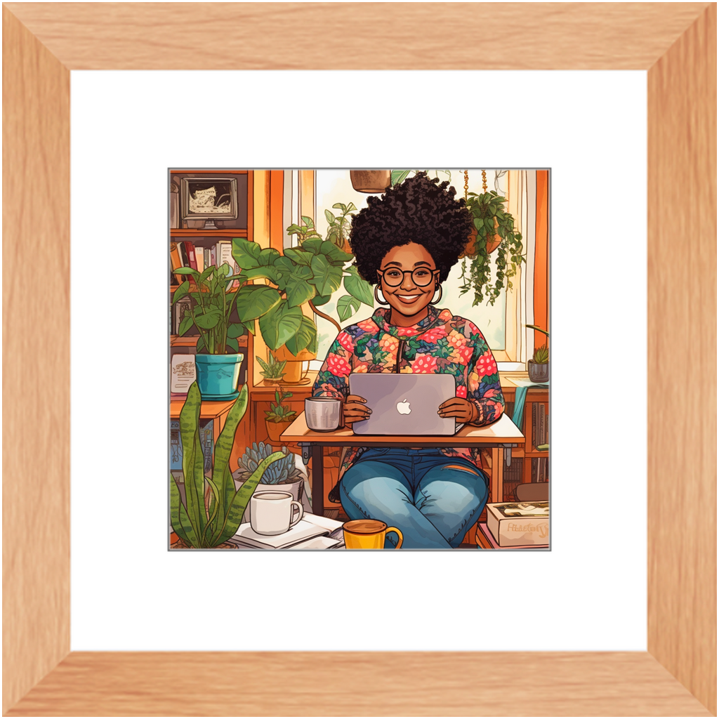 Black In Tech | Asha | Framed Prints