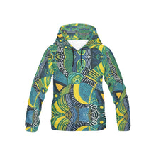 Load image into Gallery viewer, African Wax Print Youth All Over Print Hoodie (USA Size)
