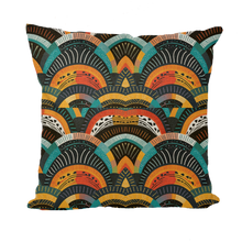 Load image into Gallery viewer, Zulu Warrior | African Wax print| | Throw Pillow with Insert |
