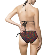 Load image into Gallery viewer, Mombo Waves | Women&#39;s Bikini Swimsuit | African Wax Print
