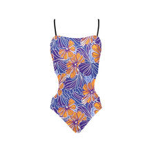 Load image into Gallery viewer, Unleash Your Radiance with this Gorgeous African Print Cut Out Swimsuit! |Ideal Gift for Black Queens!| Sizes 0-5X| Spaghetti Strap | Cut Out Sides| Swimsuit
