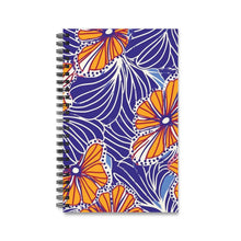 Load image into Gallery viewer, Aso Ebi Affair | Spiral Journal | African Wax Print |  Orange and white|
