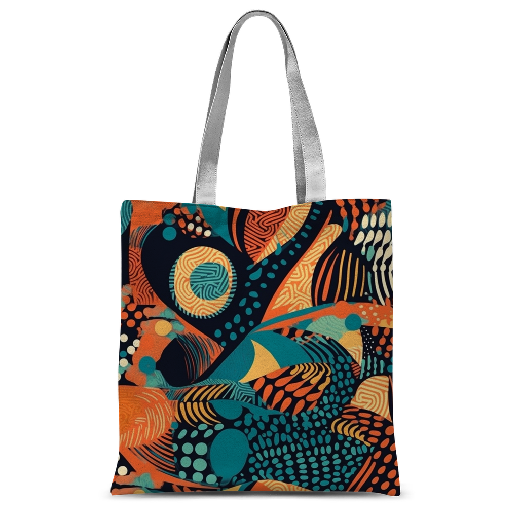 Sahara Sands: Vibrant African Batik Classic Print Tote Bag