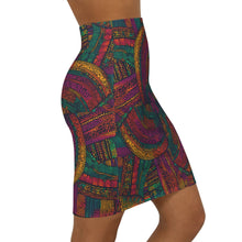 Load image into Gallery viewer, Tuareg Tempest | Women&#39;s Bodycon Mini Skirt | African Wax print |
