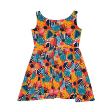 Load image into Gallery viewer, Kalahari Kaleidoscope | Women&#39;s Skater Dress | African Wax Print |
