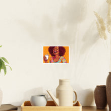 Load image into Gallery viewer, Coffee Break Collection| Black African American Women with Coffee | Black Joy| Orange |
