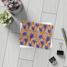 Load image into Gallery viewer, Aso Ebi Affair | Postcard Bundles (envelopes included) | African Wax Print | Orange and white|
