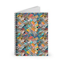 Load image into Gallery viewer, Spiral Notebook - Ruled Line | African Wax Print |
