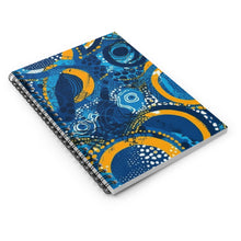 Load image into Gallery viewer, Spiral Notebook - Ruled Line | African Wax Print |
